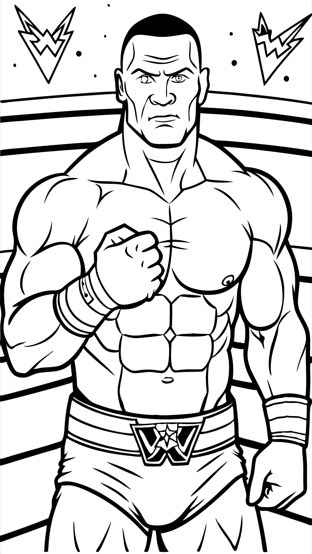 coloring pages wwe